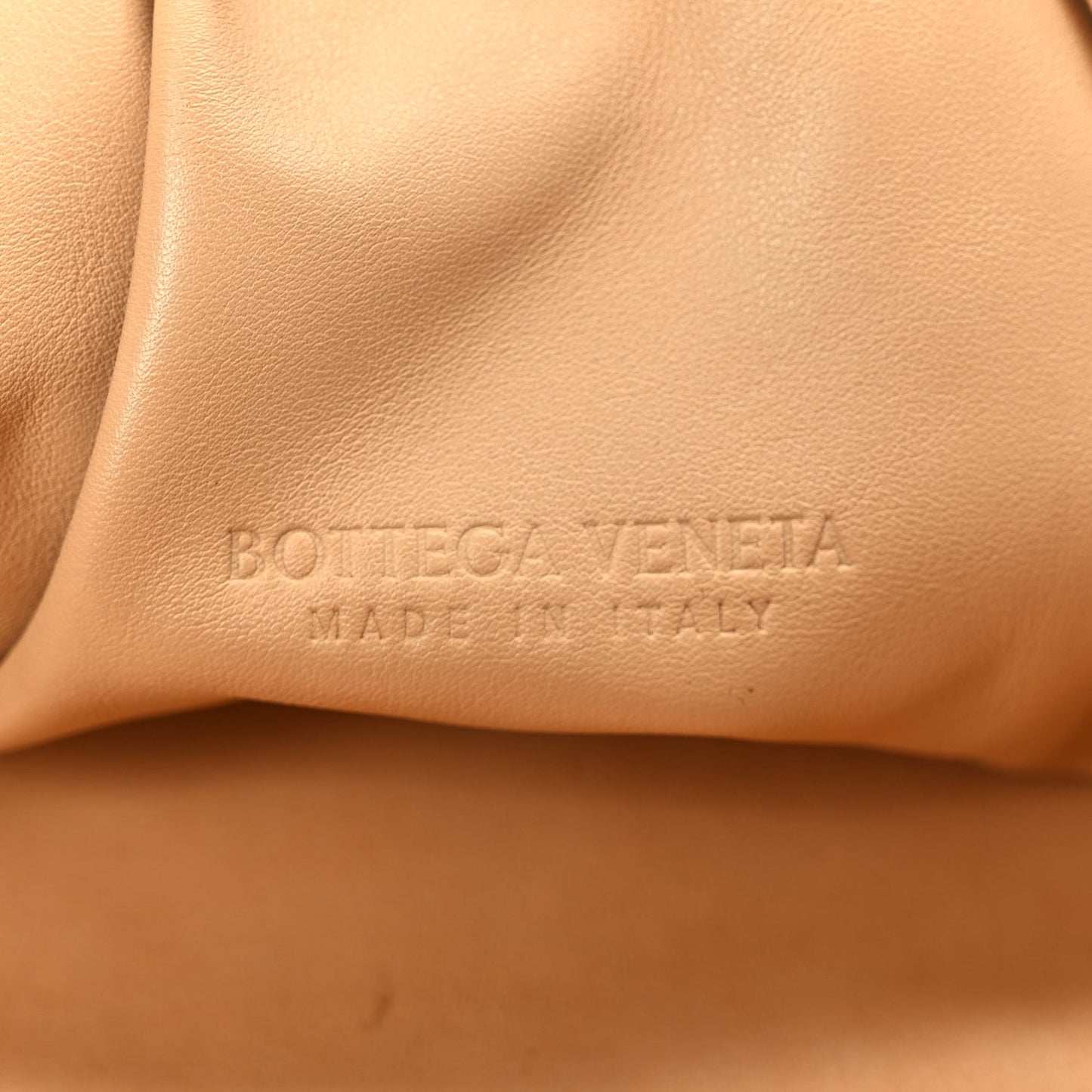Smooth Butter Calf The Pouch Oversized Clutch Nude
