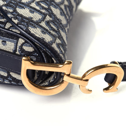 Christian Dior Oblique Mini Saddle Bag Blue 12 of 12