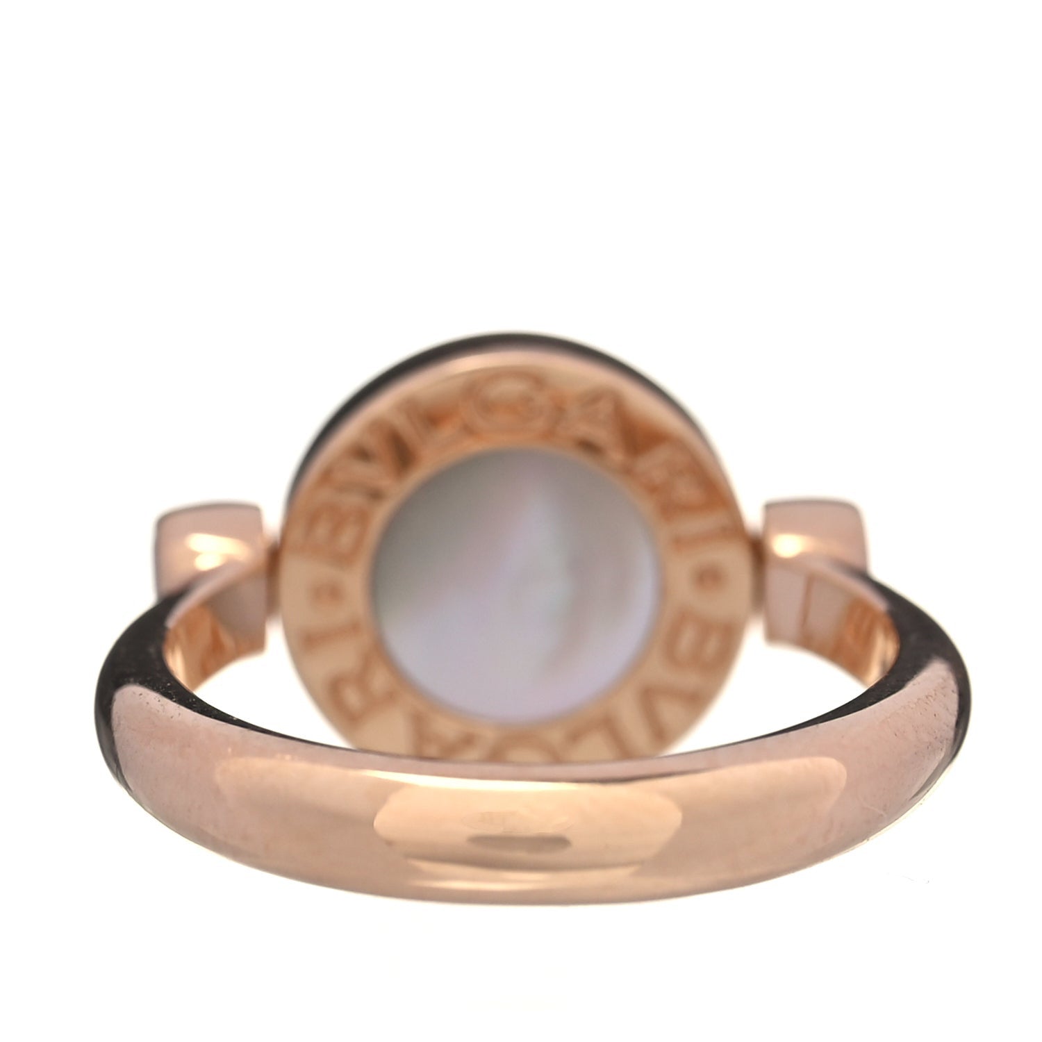 Bvlgari 18K Rose Gold Mother of Pearl Black Onyx BVLGARI BVLGARI Ring 49 4.75 Black 4 of 6