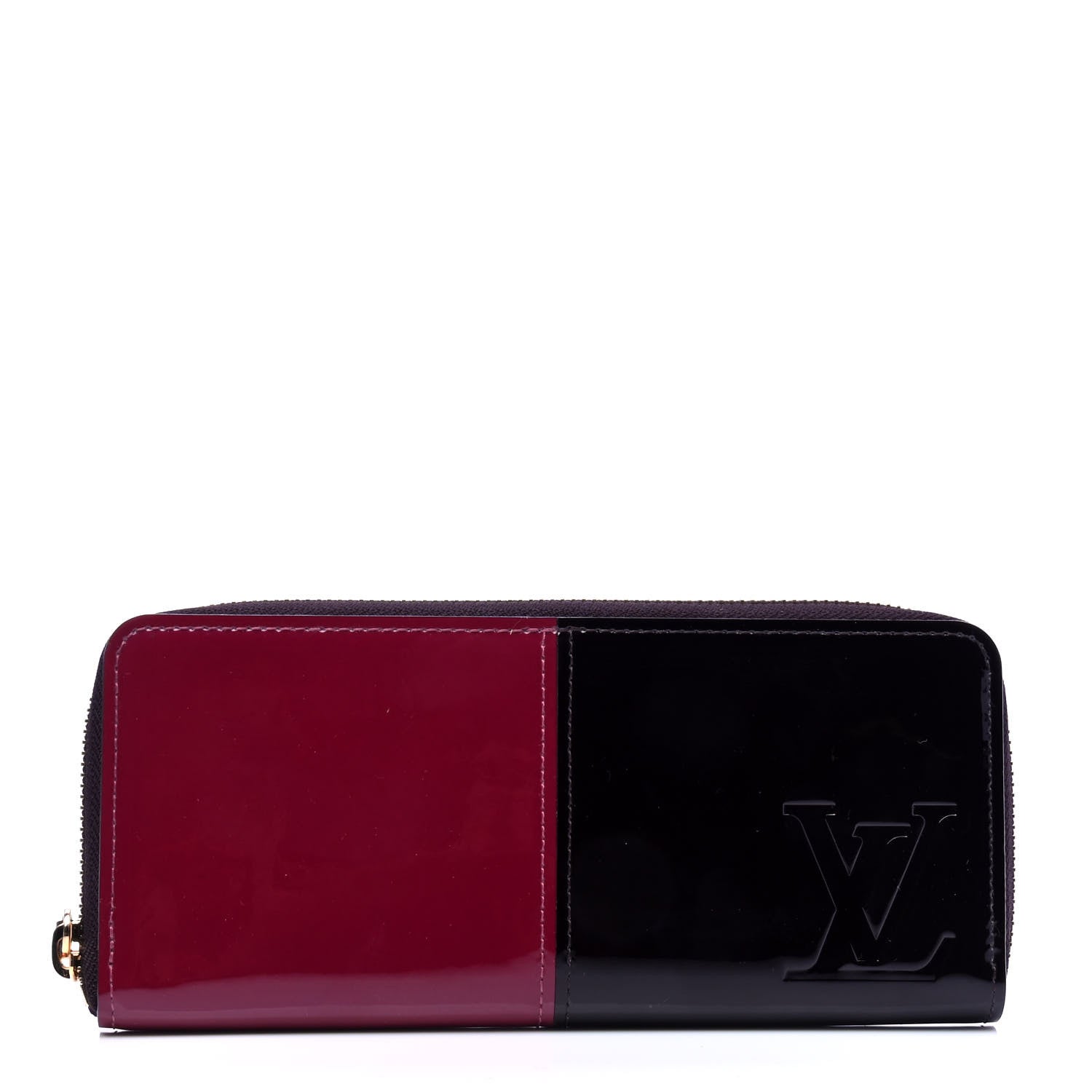 Louis Vuitton Patent Miroir Clemence Wallet Magenta Black 1 of 4