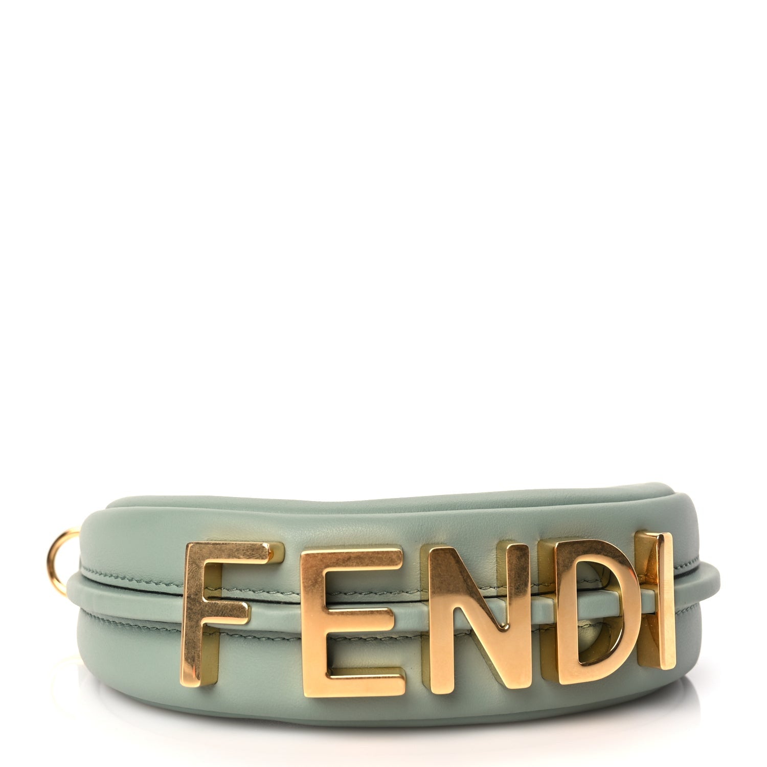 Fendi Vitello Grace New Matte Nano graphy Hobo Charm Menta 11 of 16