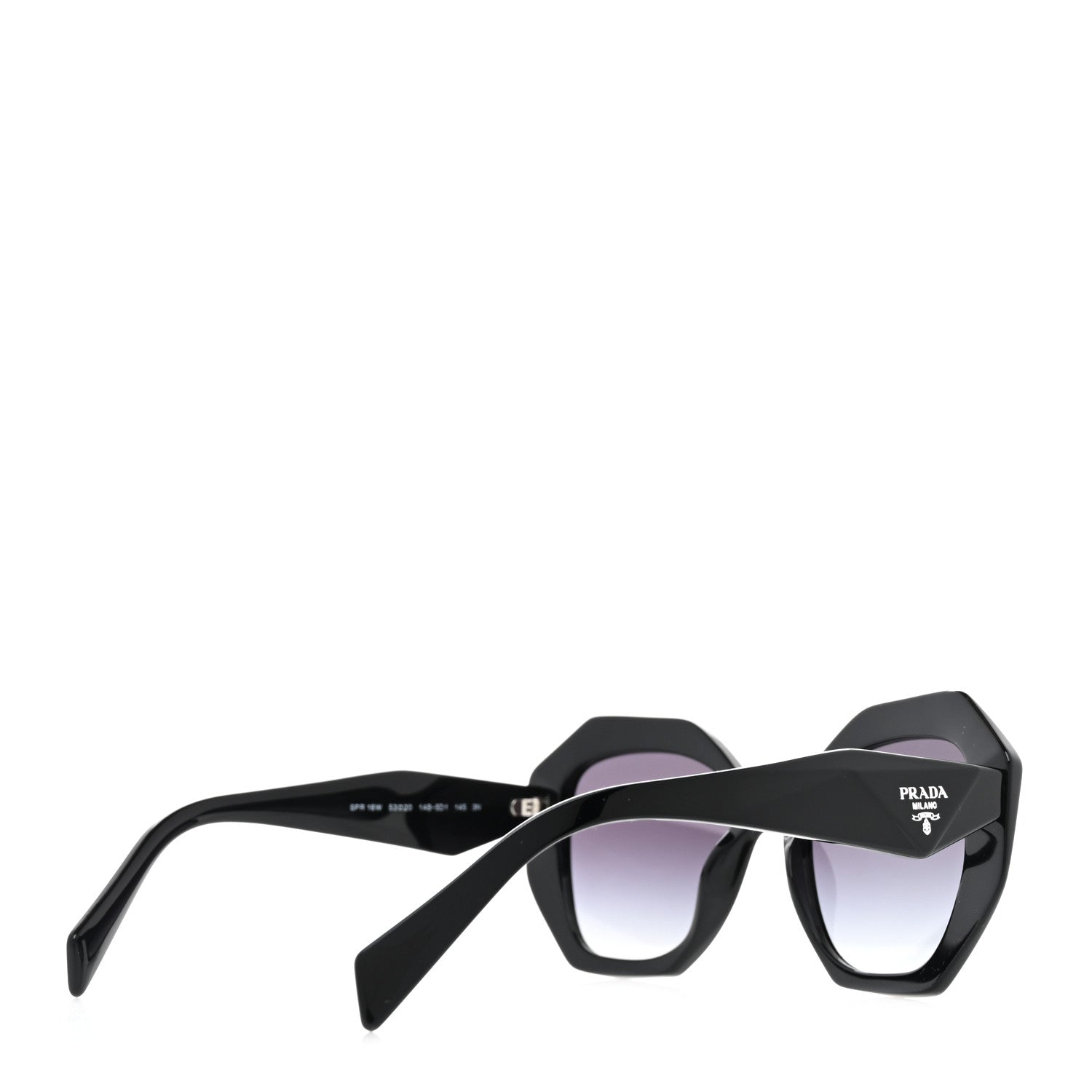 Prada Sunglasses SPR 16W Black 4 of 7