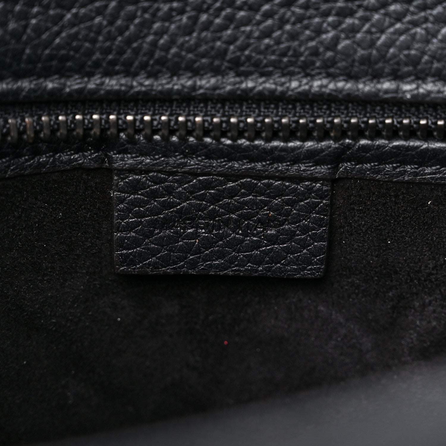 Celine Drummed Calfskin Nano Luggage Black 6 of 10