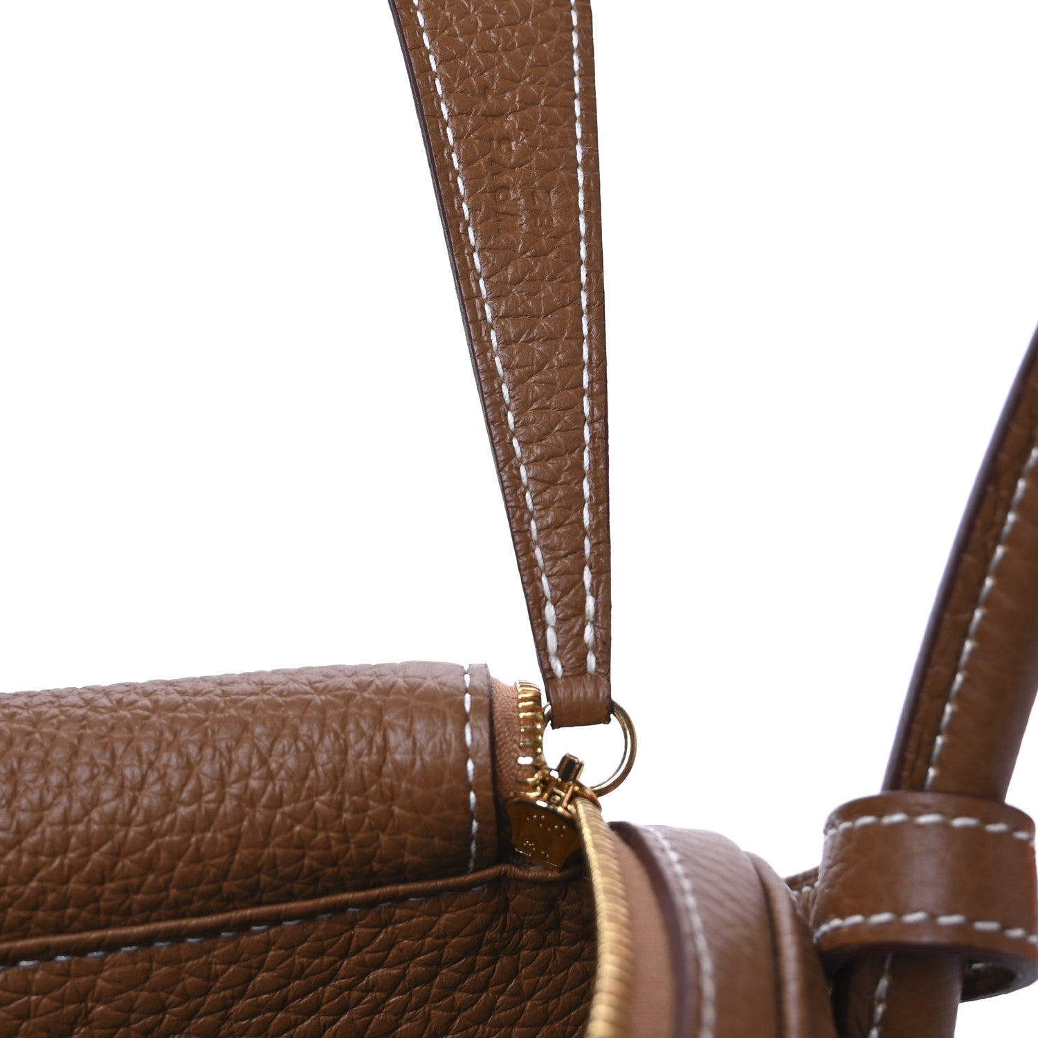 Hermes Taurillon Clemence Lindy 26 Gold 7 of 11