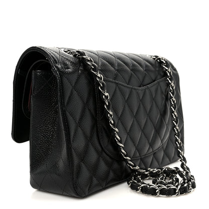 Chanel Caviar Quilted Medium Double Flap Black 3 of 12