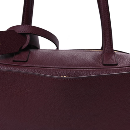 Balenciaga Grained Calfskin Small Carrie Bowling Bag Burgundy 6 of 8