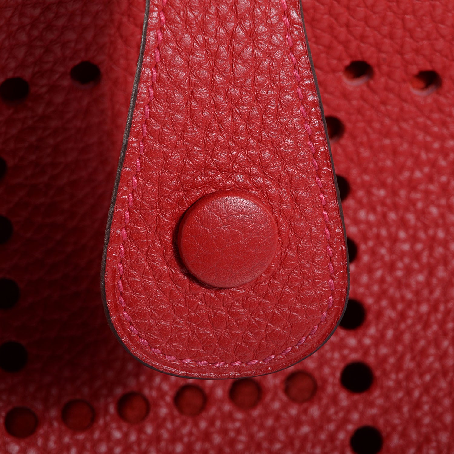 Hermes Taurillon Clemence Evelyne III GM Rouge Casaque 15 of 15