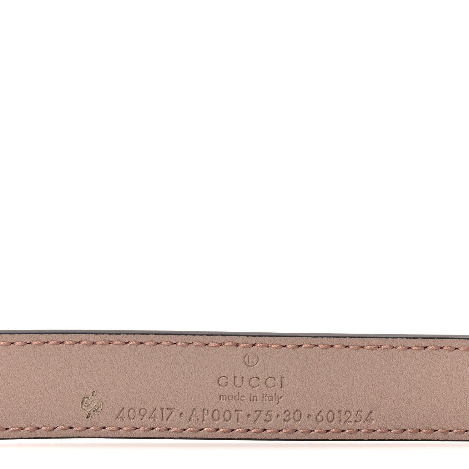 Gucci Calfskin Double G 20mm Belt 75 30  Porcelain Rose 5 of 5