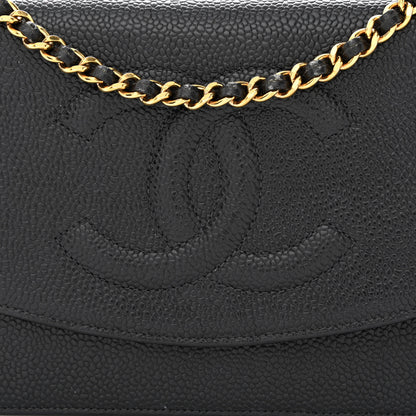 Chanel Caviar Timeless CC Wallet on Chain WOC Black 9 of 15