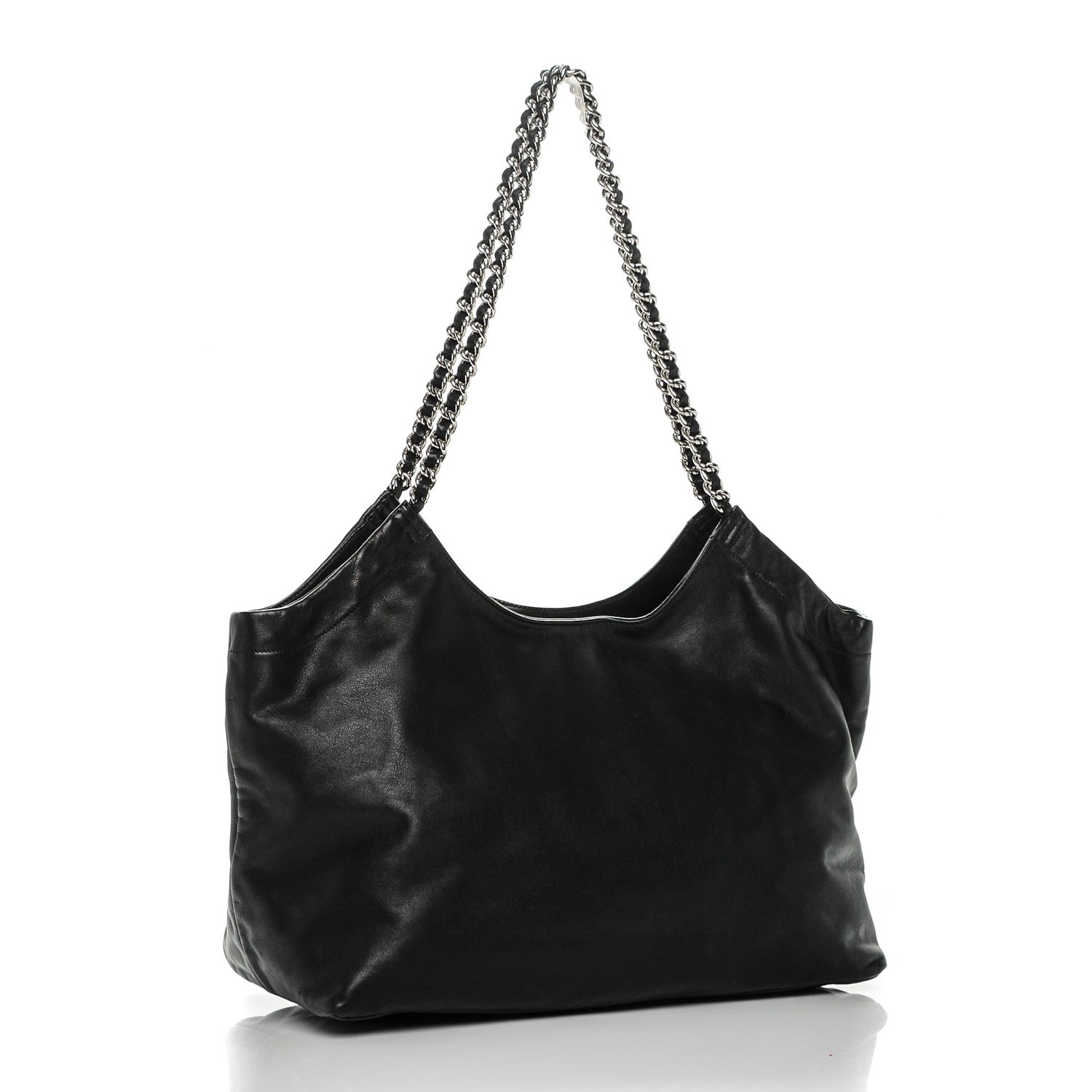 Prada Soft Calf Chain Tote Nero Black 3 of 6