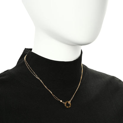 Cartier 18K Yellow Gold 2 Diamond LOVE Necklace 3 of 5