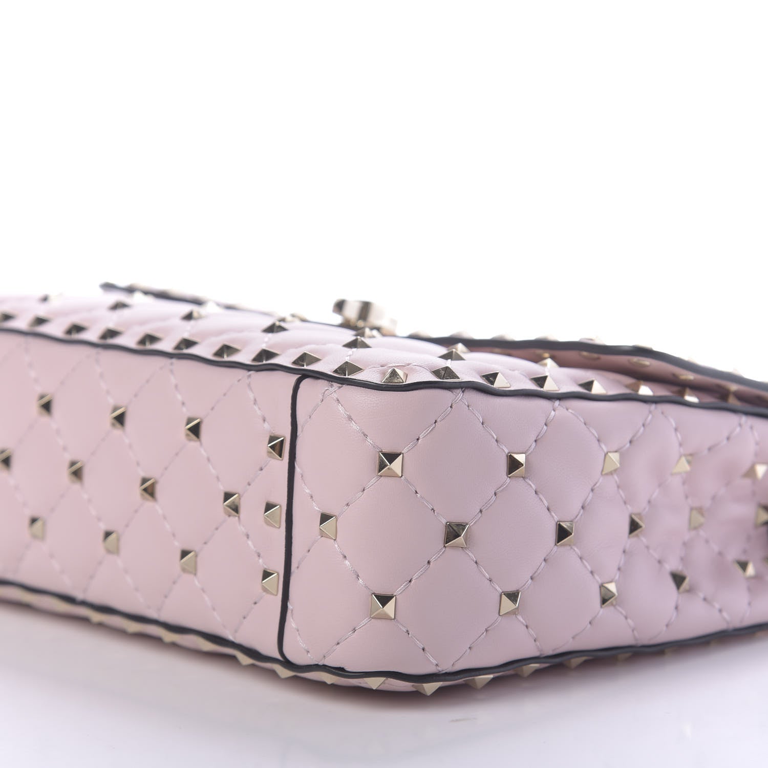 Valentino Garavani Nappa Medium Rockstud Spike Shoulder Bag Water Rose 6 of 10