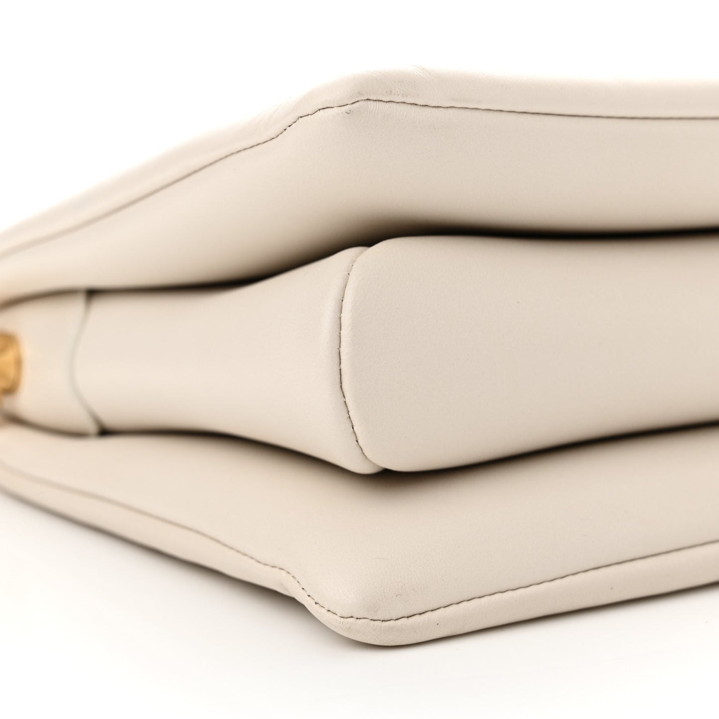 Lambskin Embossed Monogram Coussin PM Beige Cream