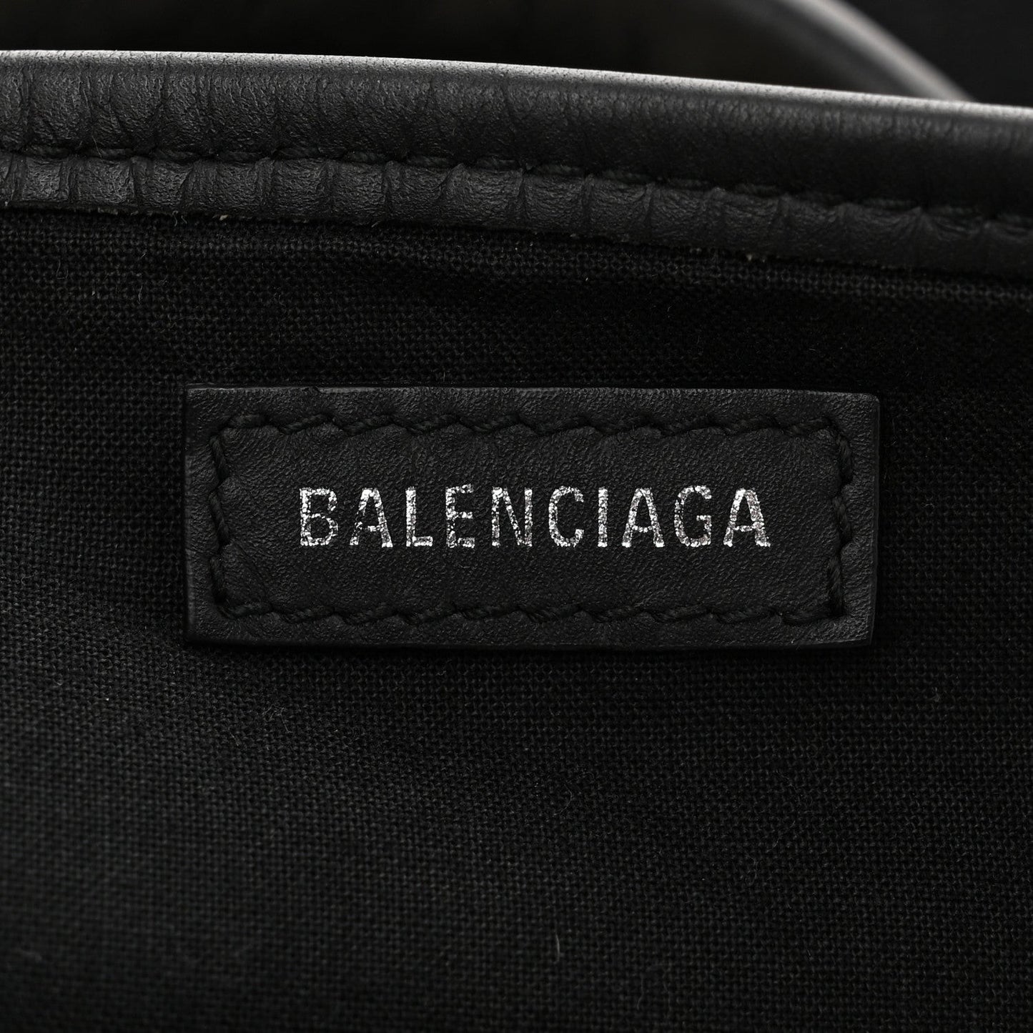Cotton Canvas Calfskin Navy Cabas XS Natural Black