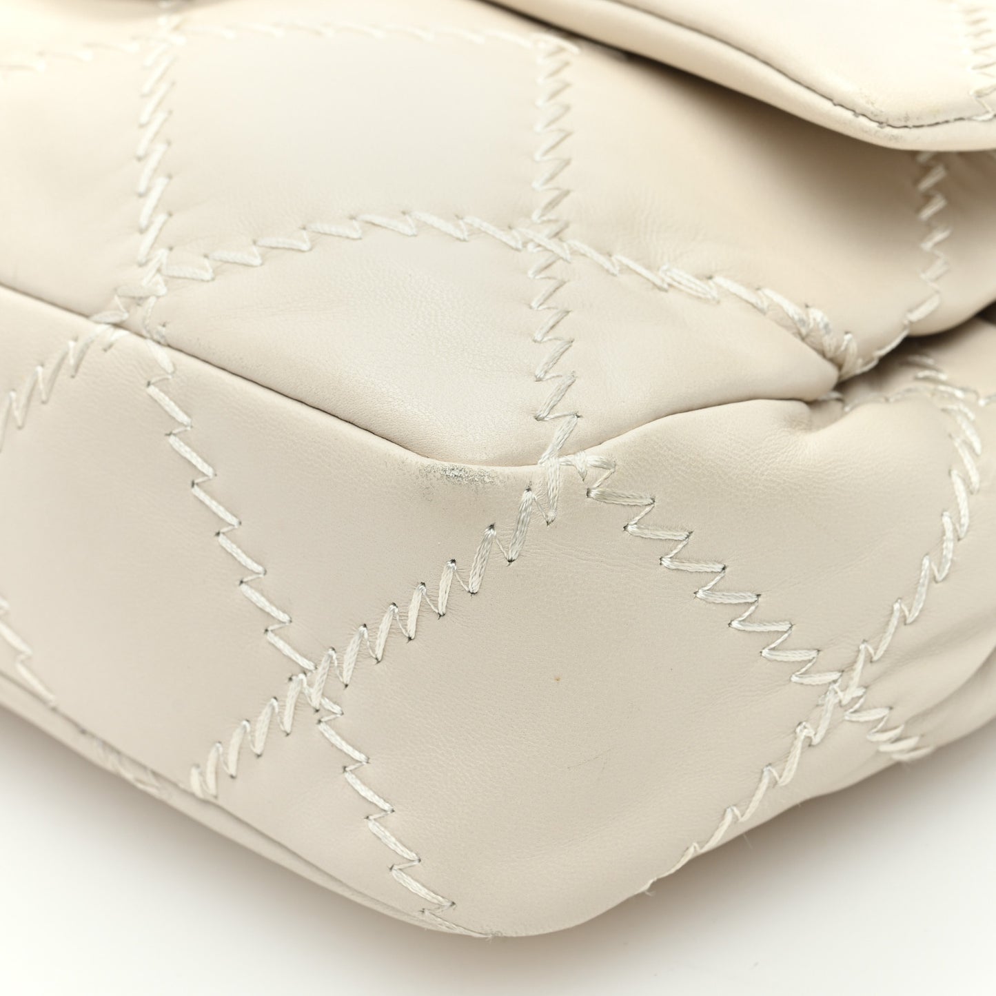 Calfskin Ultimate Stitch Flap Gold