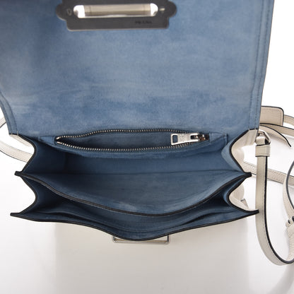 Prada Glace Calfskin Large Soft Cahier Bag White 5 of 8