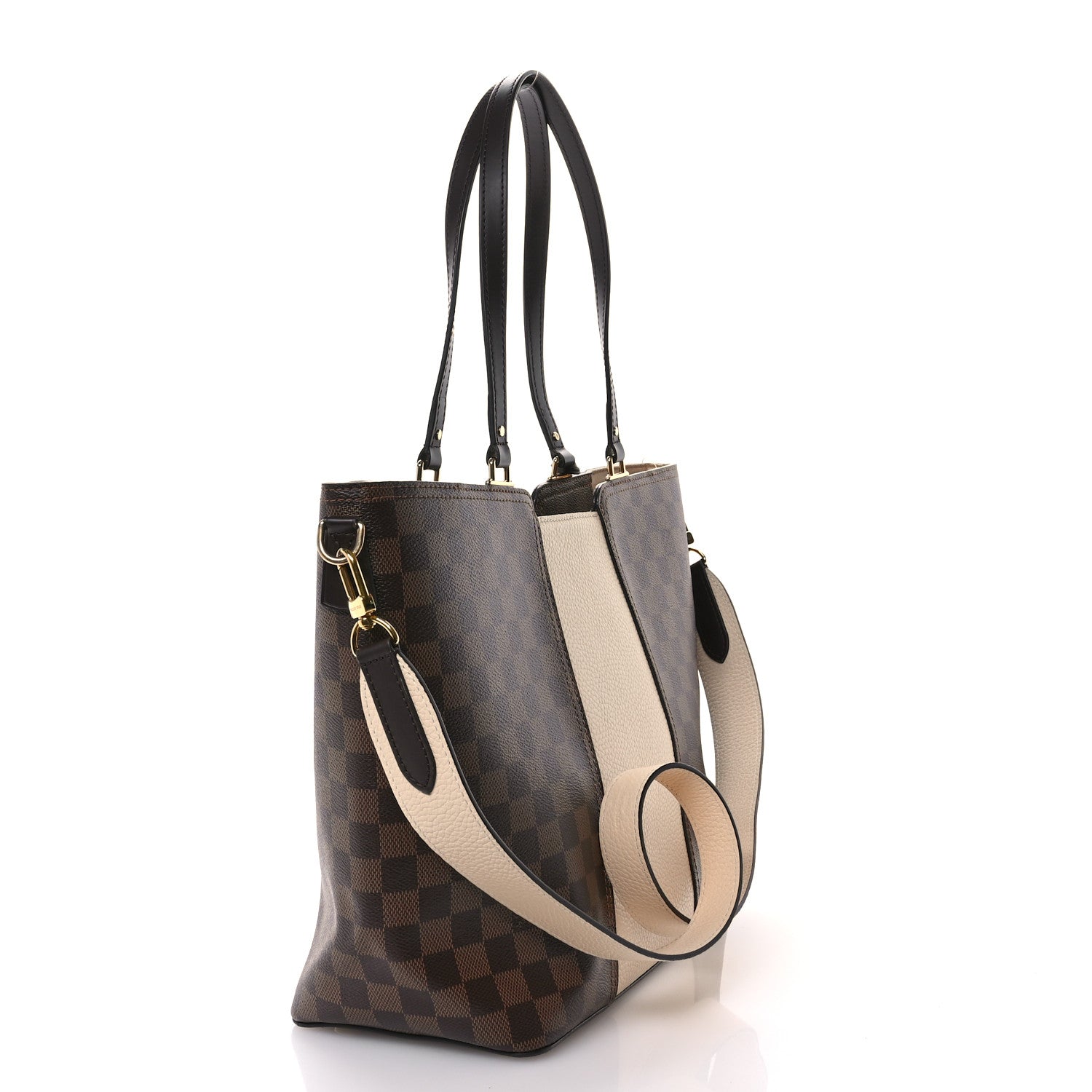 Louis Vuitton Damier Ebene Jersey Creme 3 of 11