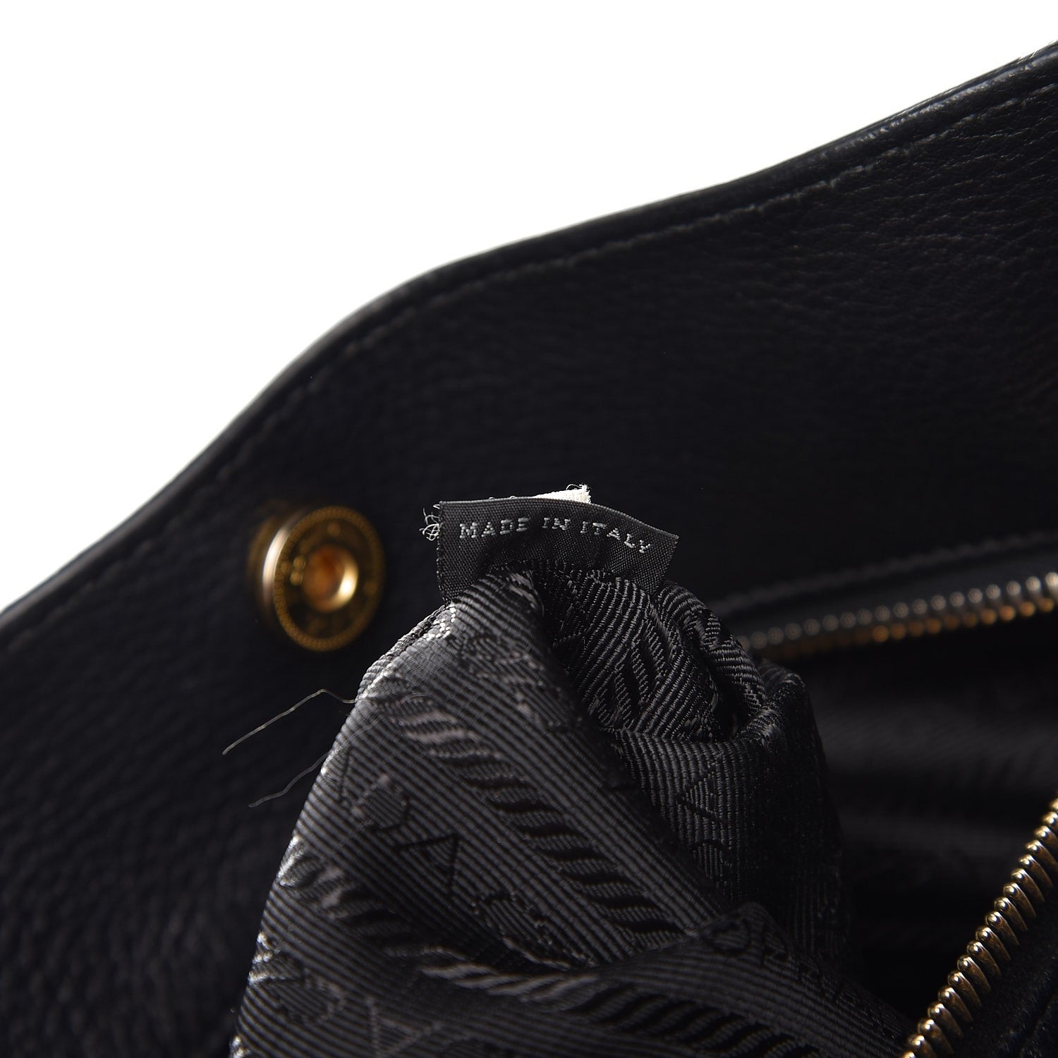 Prada Vitello Daino Tote Nero Black 8 of 13