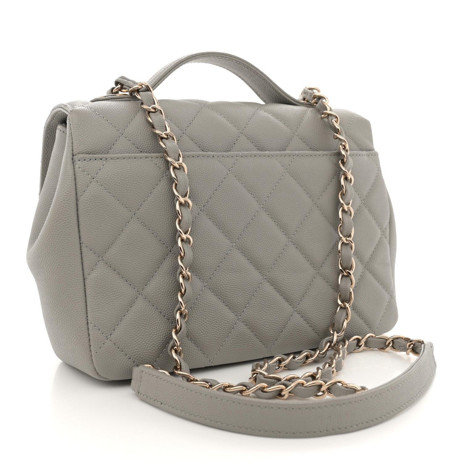 Chanel Caviar Quilted Medium Business Affinity Flap Grey 3 of 11