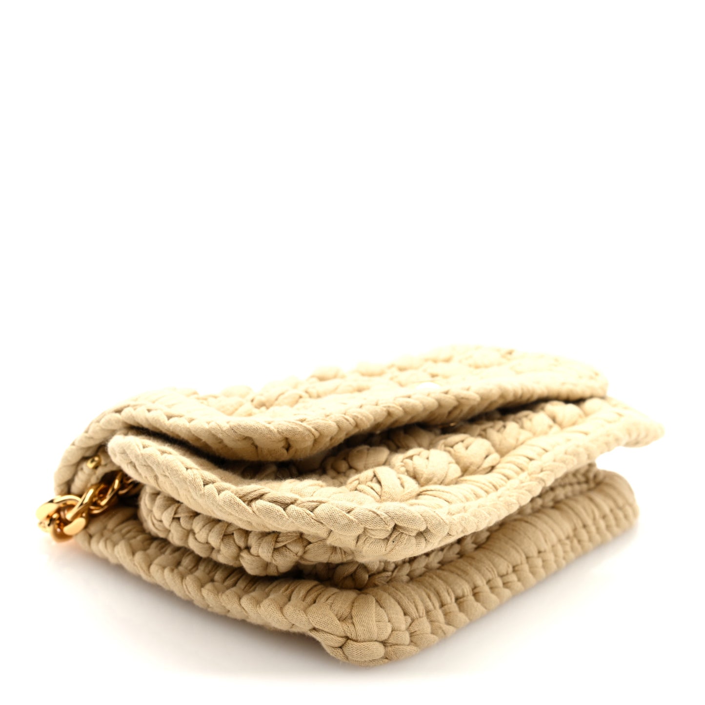 Jersey Crochet Shoulder Bag Cane Sugar