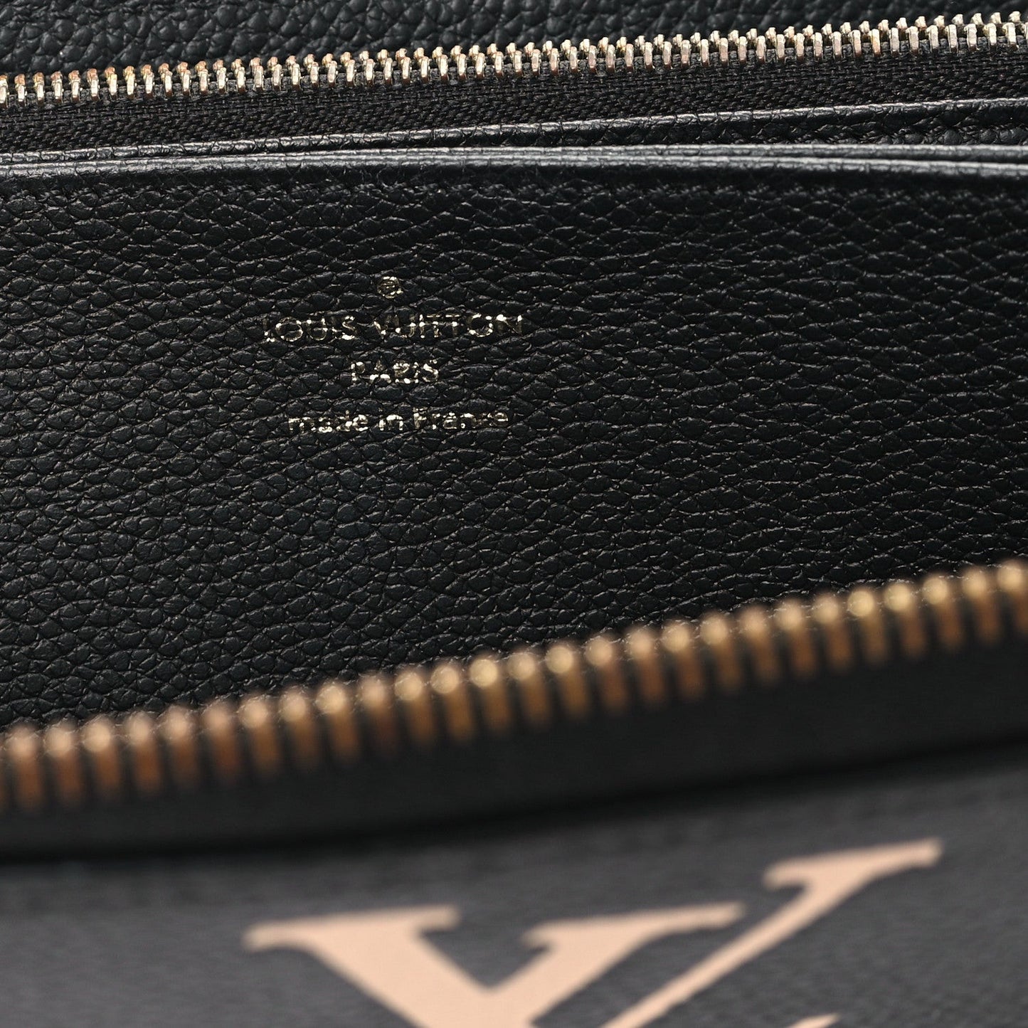Empreinte Monogram Giant Zippy Wallet Black Beige