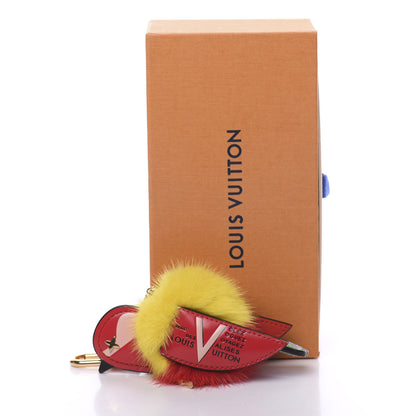 Louis Vuitton Traveling Bird Bag Charm Red 6 of 6
