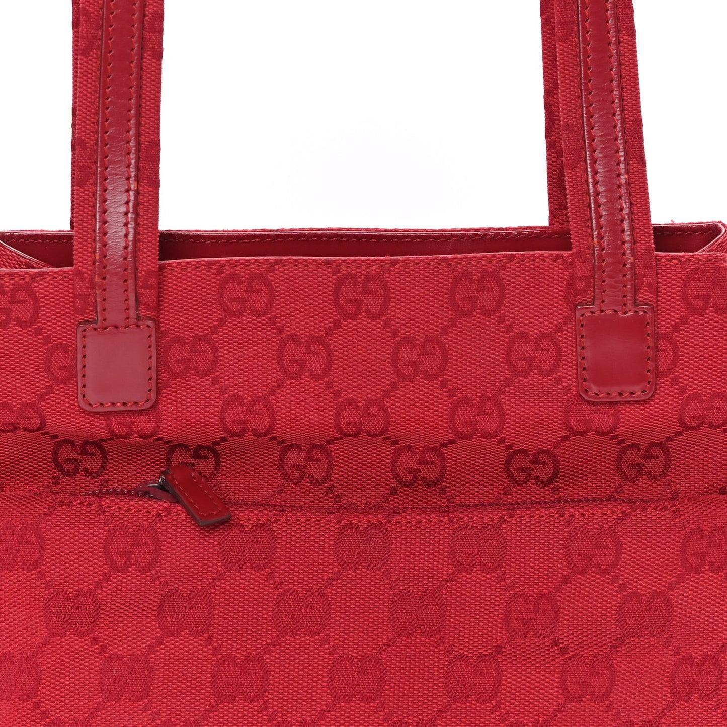GG Monogram Tote Bag Red