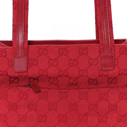 Gucci GG Monogram Tote Bag Red 6 of 7