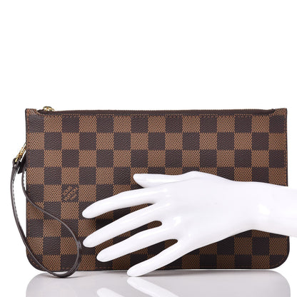 Louis Vuitton Damier Ebene Neverfull MM GM Pochette 2 of 7