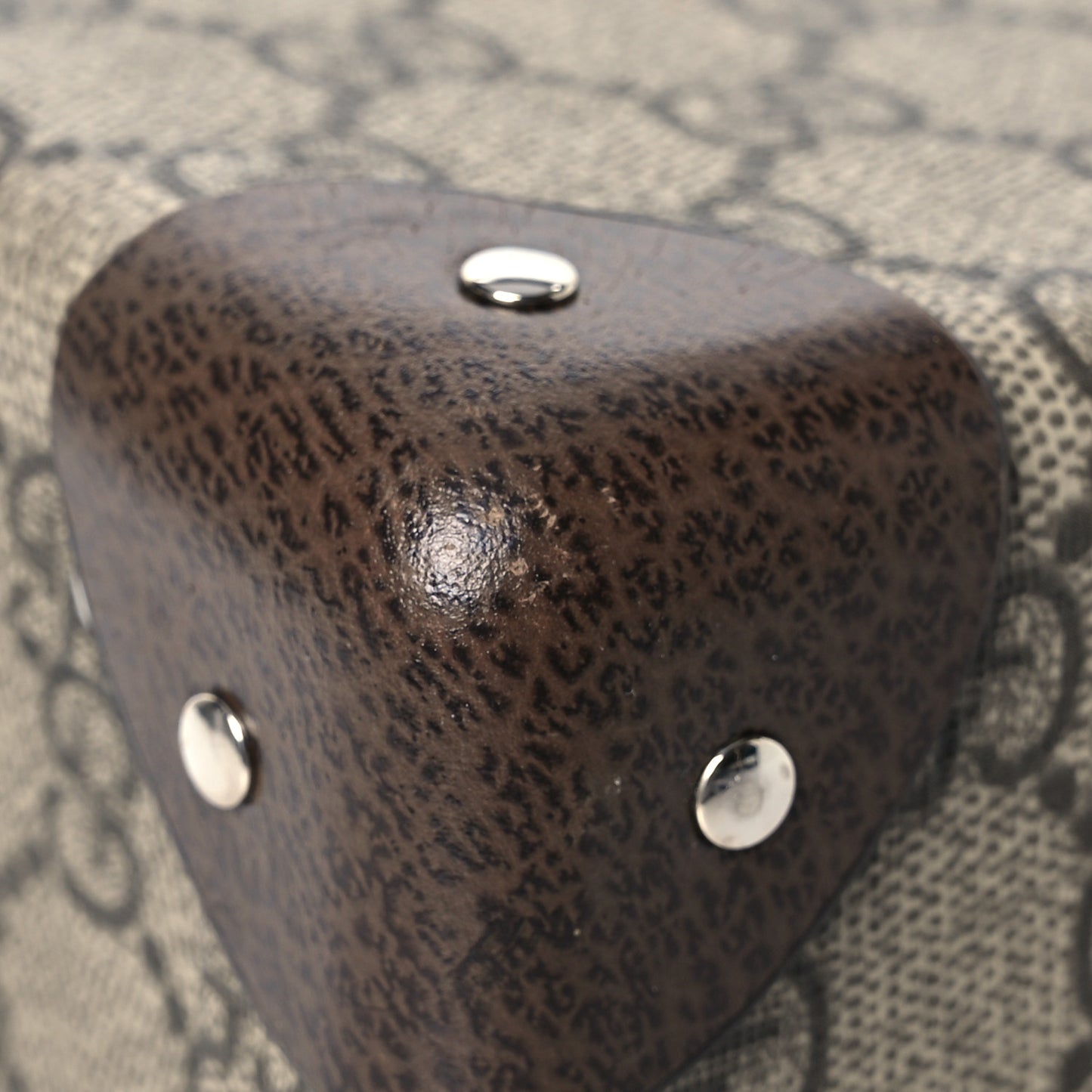 GG Supreme Monogram Globe-Trotter Beauty Case Brown