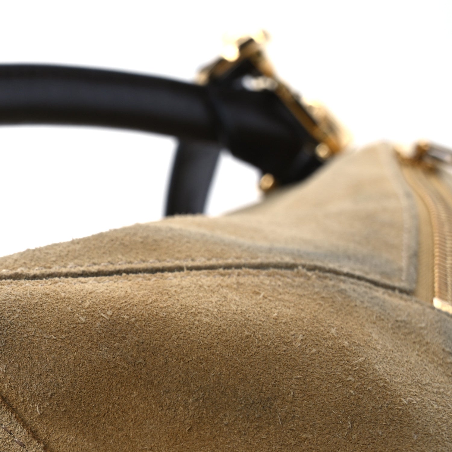 Loewe Suede Medium Puzzle Bag Gold 14 of 16