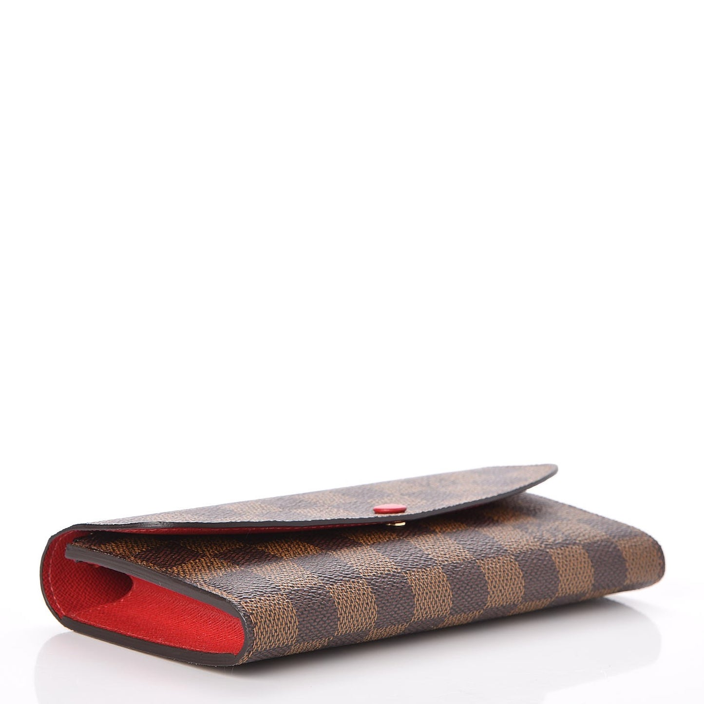 Damier Ebene Emilie Wallet Red