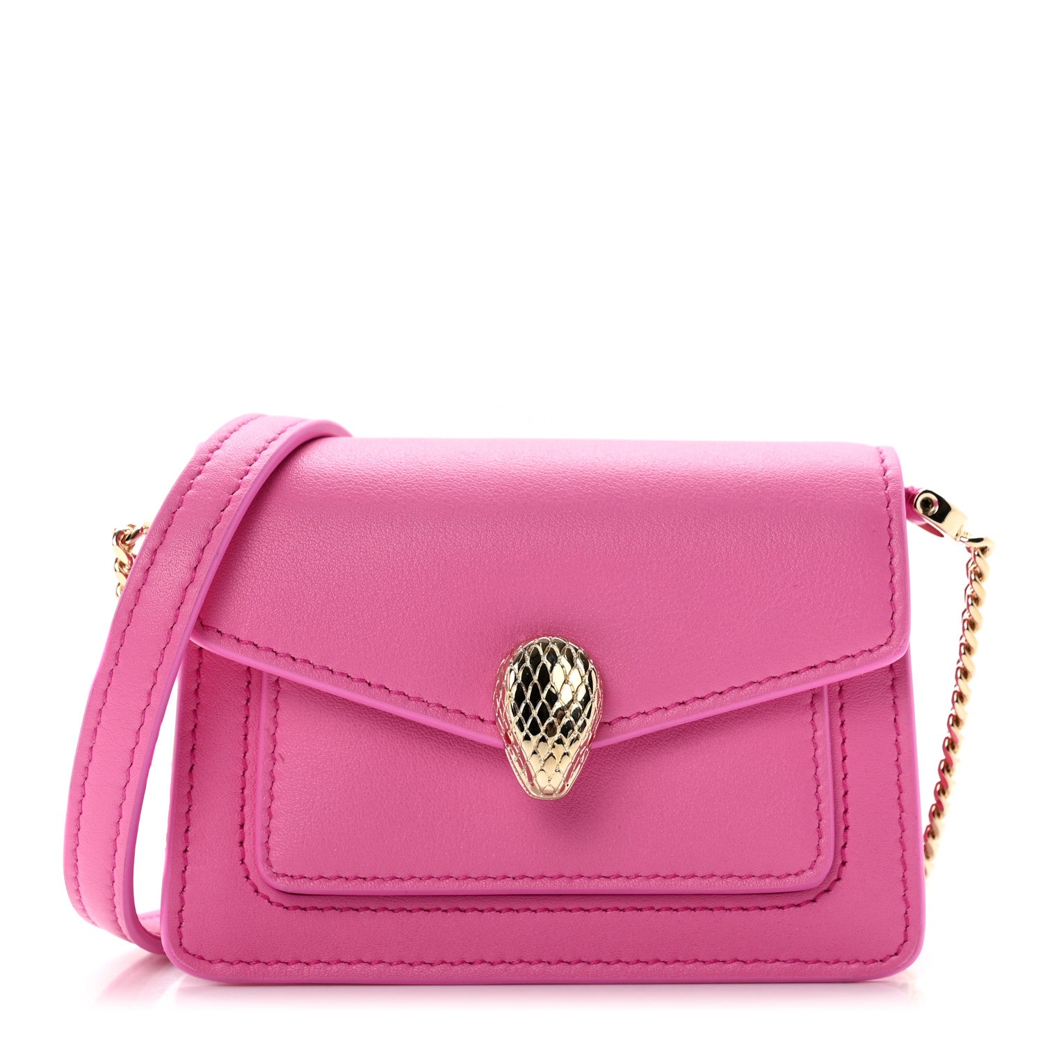 Bulgari Calfskin Serpenti Forever Micro Bag Pink 1 of 5