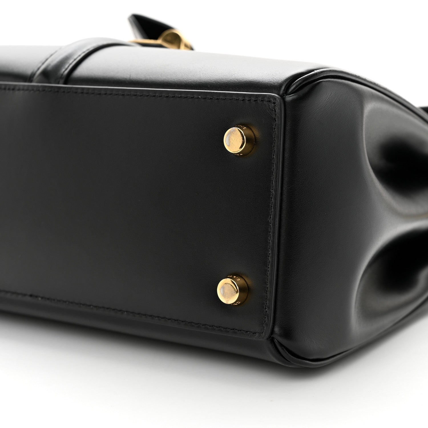 Celine Satinated Calfskin Small 16 Top Handle Bag Black 10 of 10