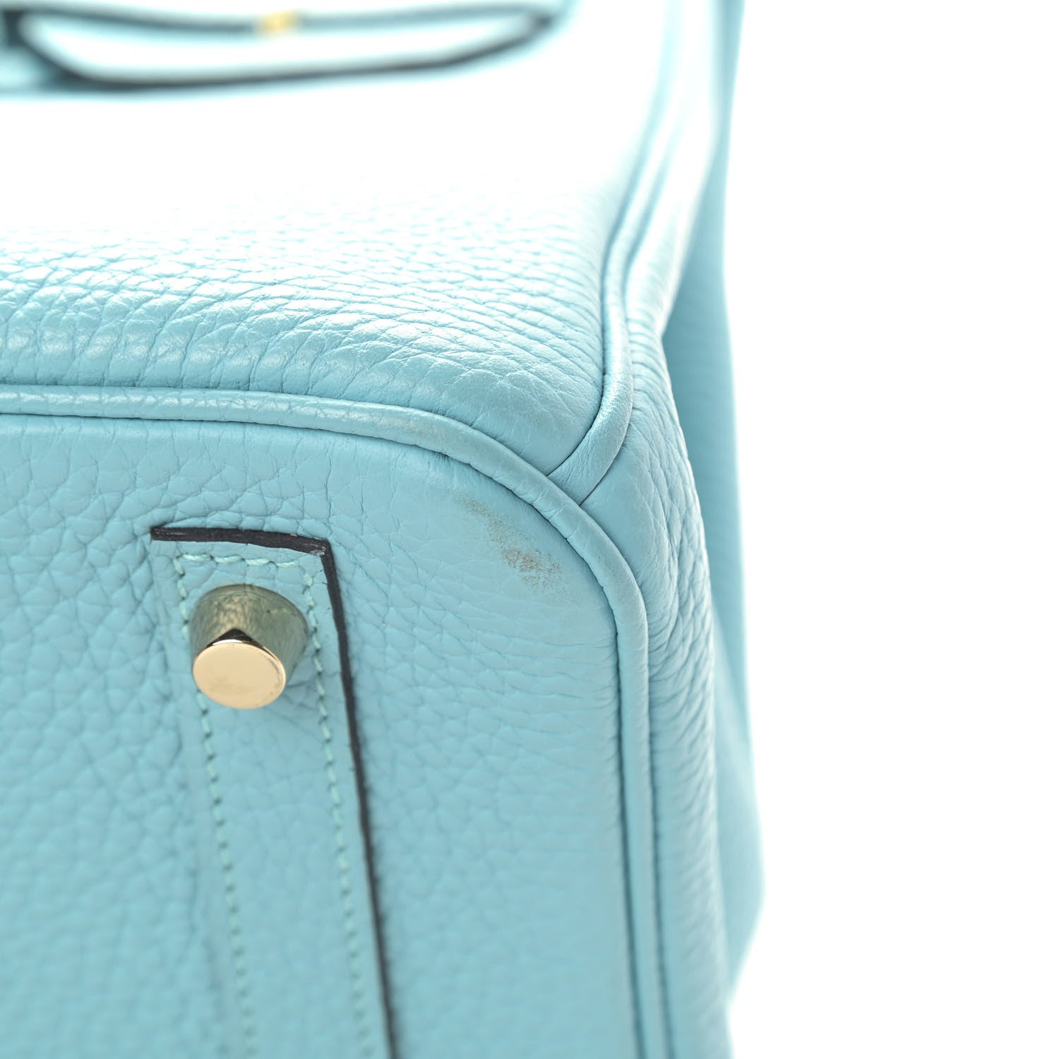 Hermes Taurillon Clemence Birkin 30 Bleu Atoll 11 of 12