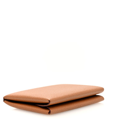Hermes Epsom Calvi Duo Card Case Gold 4 of 8
