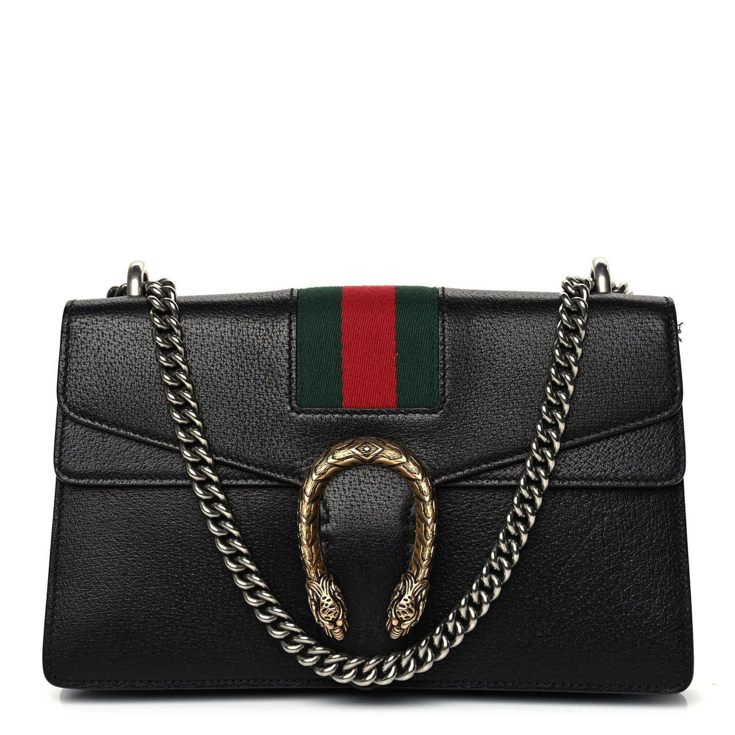 Calfskin Web Small Dionysus Shoulder Bag Black