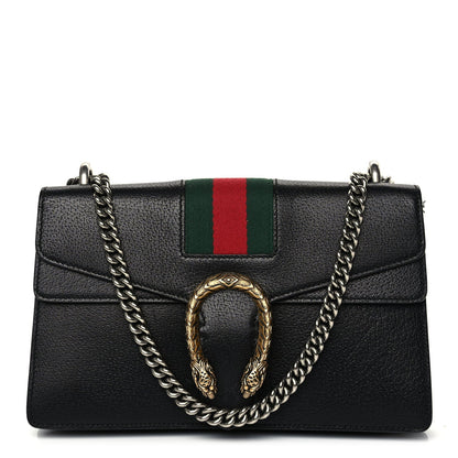 Gucci Calfskin Web Small Dionysus Shoulder Bag Black 1 of 9
