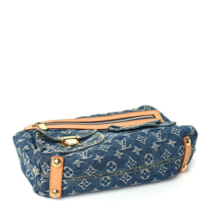 Louis Vuitton Monogram Denim Baggy PM  Blue 3 of 8