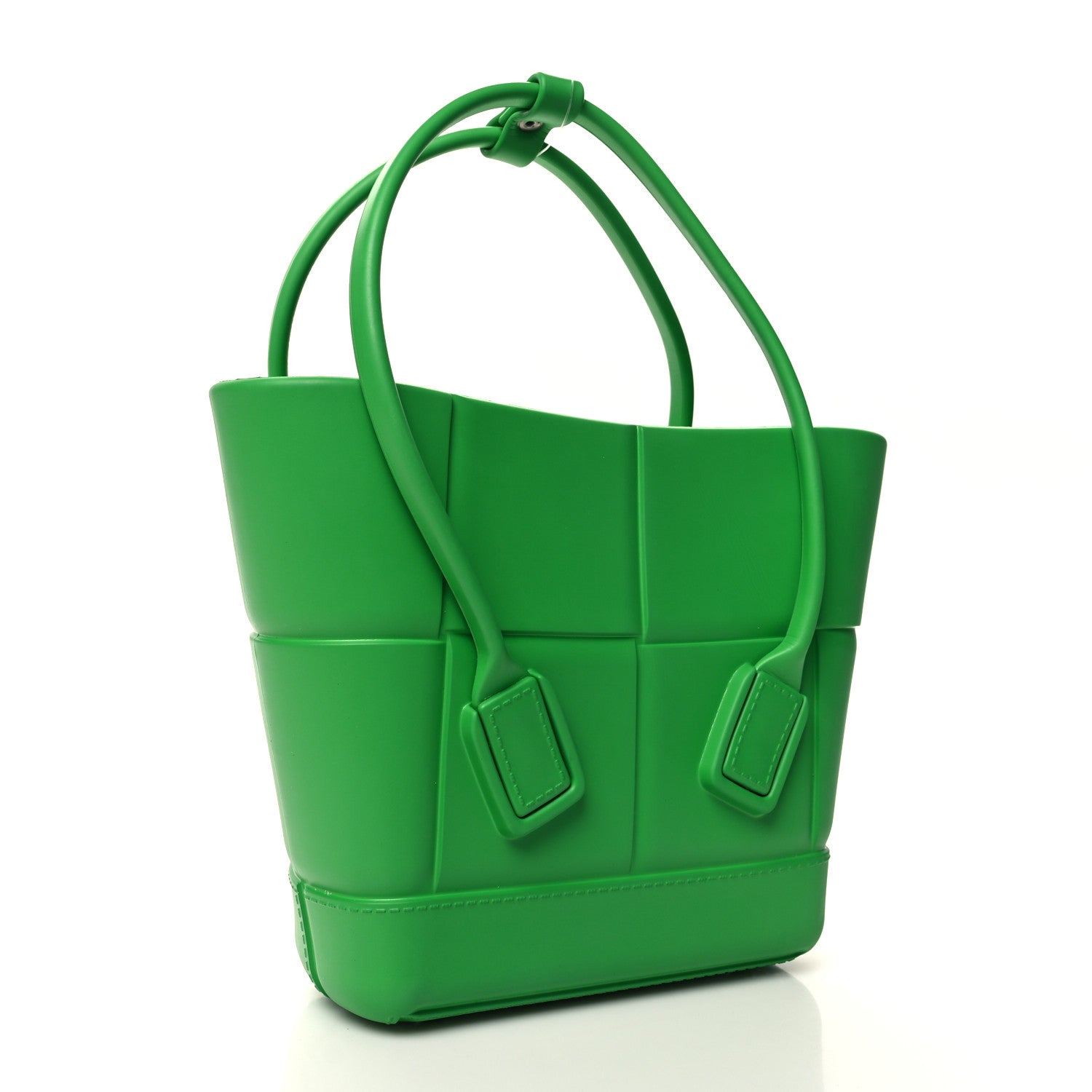 Bottega Veneta Rubber Maxi Intrecciato Mini Arco Grass 3 of 9