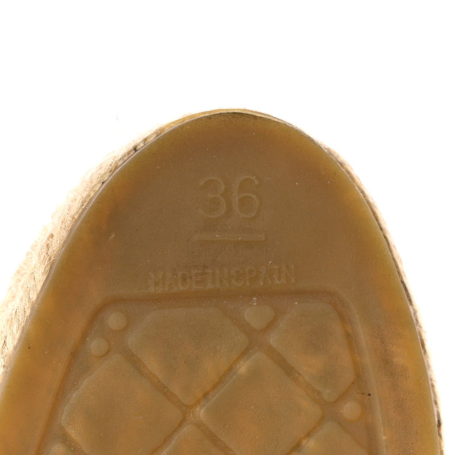 Chanel Lambskin CC Espadrilles 36 Beige Black 8 of 9