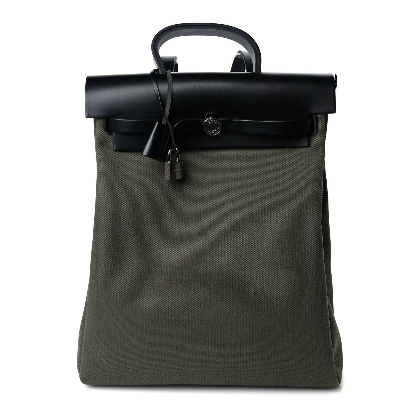 Military Toile Vache Hunter Herbag a Dos Zip Retourne Backpack Vert De Gris Black