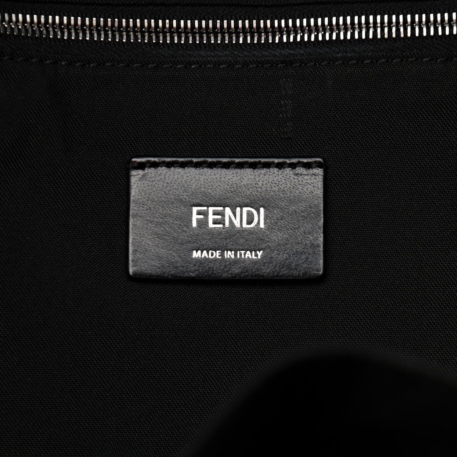 Fendi Nylon Vitello Elite Monster Backpack Navy Silver Multicolor 6 of 11