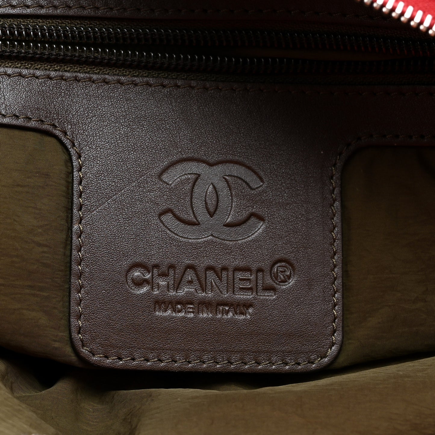 Nylon Quilted Large Coco Cocoon Tote Red