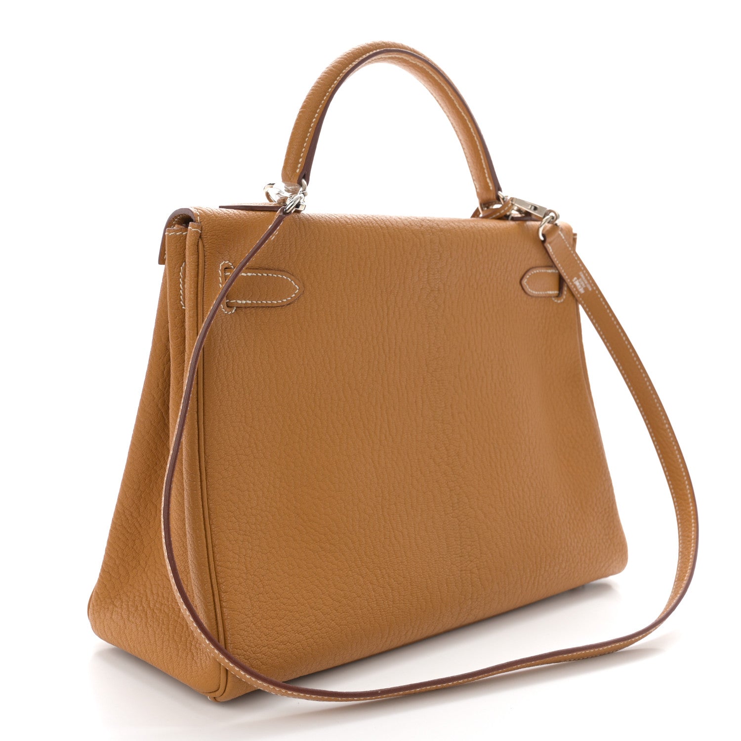 Hermes Chevre de Coromandel Kelly Retourne 32 Caramel 3 of 15