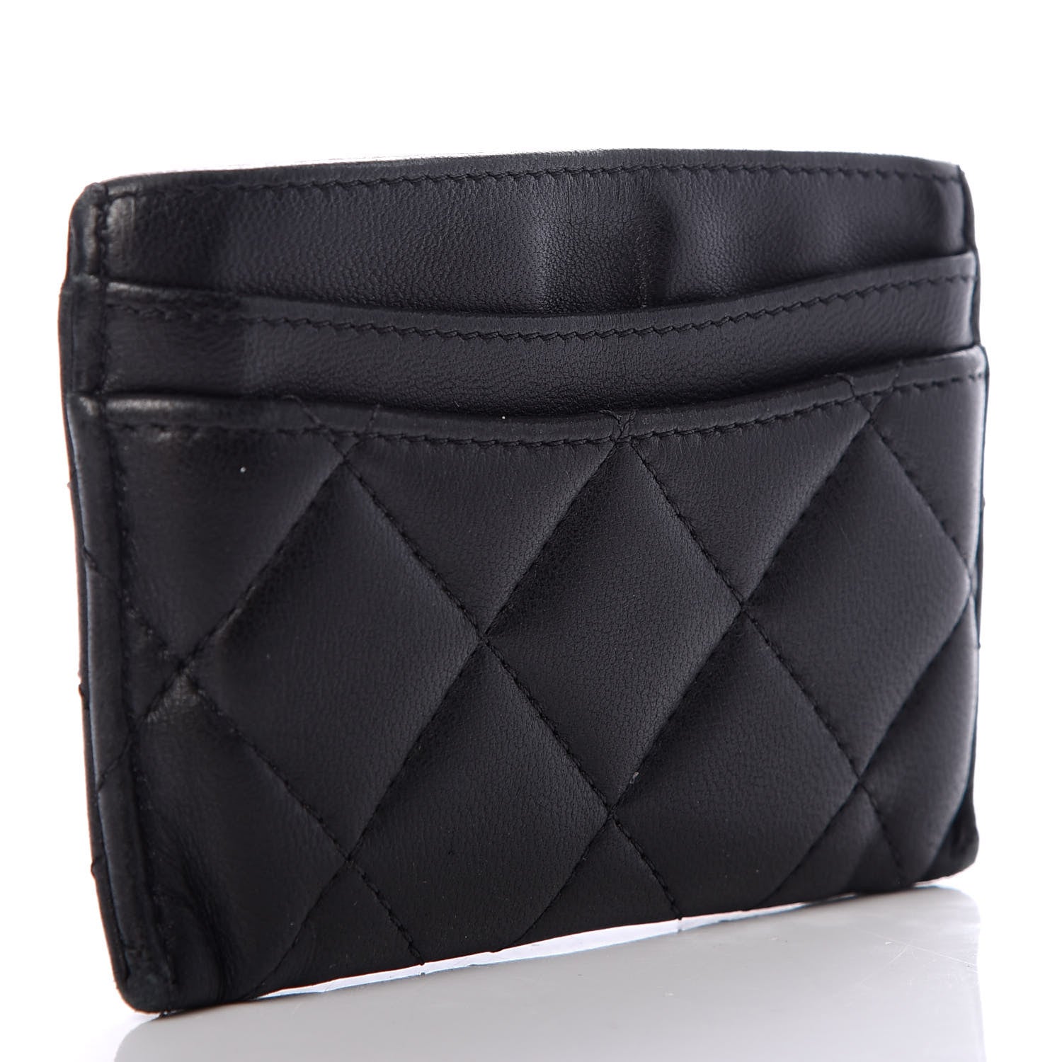 Chanel Lambskin Quilted Card Holder Black 3 of 8