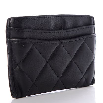 Chanel Lambskin Quilted Card Holder Black 3 of 8