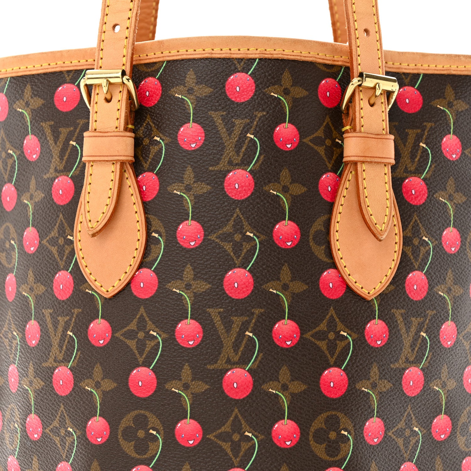Louis Vuitton Monogram Cerises Bucket Bag 7 of 12