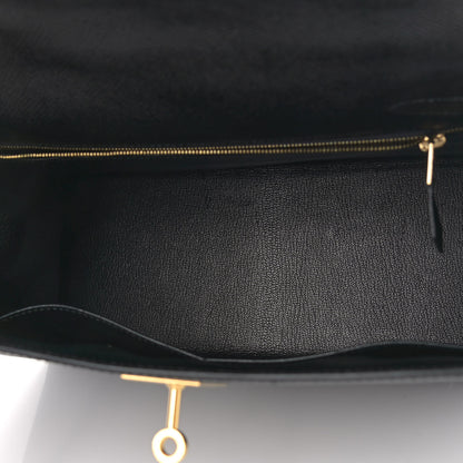 Hermes Epsom Kelly Sellier 28 Black 5 of 14