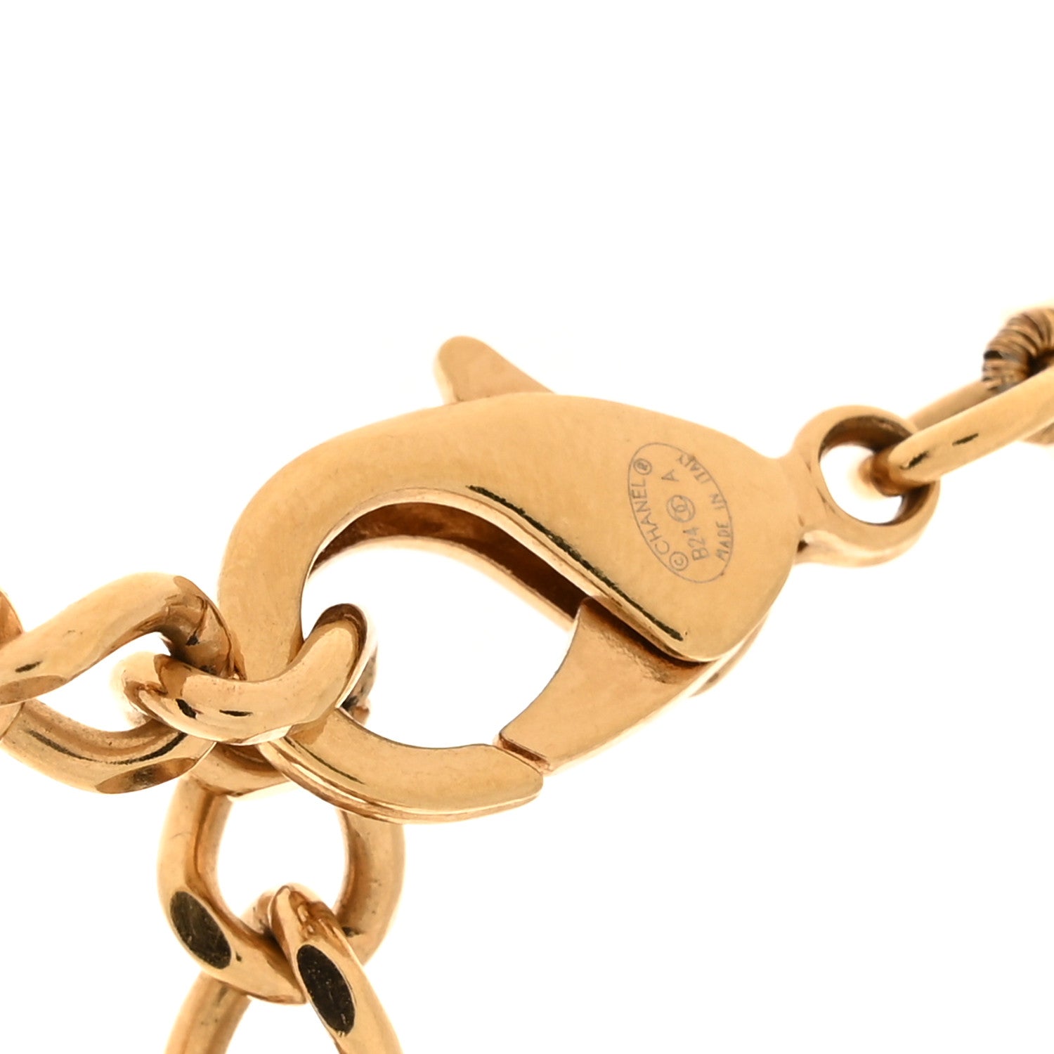 Chanel Pearl CC Turnlock Long Necklace Gold 4 of 5